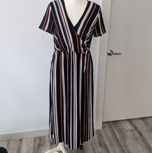 Stripe maxi dress